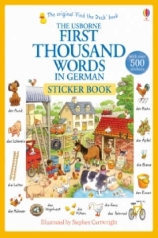 First Thousand Words in German Sticker Book