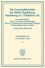 Die Gemeindebetriebe der Städte Magdeburg, Naumburg a.S., Frankfurt a.M.. Bd.2, Tl. 3