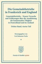 Gemeindebetriebe in Frankreich und England.. Bd.3, Tl.4