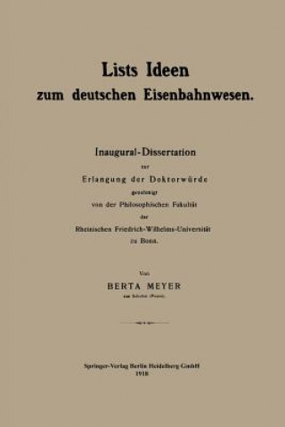 Lists Ideen Zum Deutschen Eisenbahnwesen