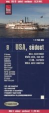Reise Know-How Landkarte USA, Südost. USA Southeast. Étas-Unis, sud-est; EE.UU., sureste