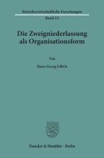 Die Zweigniederlassung als Organisationsform.