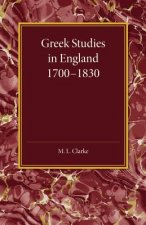 Greek Studies in England 1700-1830