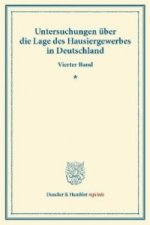 Untersuchungen über die Lage des Hausiergewerbes in Deutschland.