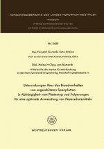 Untersuchungen UEber Das Brandverhalten Von Ungeschutzten Spanplatten in Abhangigkeit Vom Plattentyp Und Folgerungen Fur Eine Optimale Anwendung Von F