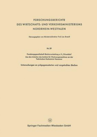 Forschungsberichte Des Wirtschafts- Und Verkehrsministeriums Nordrhein-Westfalen