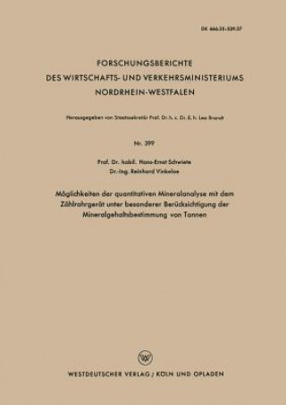 Moeglichkeiten Der Quantitativen Mineralanalyse Mit Dem Zahlrohrgerat Unter Besonderer Berucksichtigung Der Mineralgehaltsbestimmung Von Tonnen