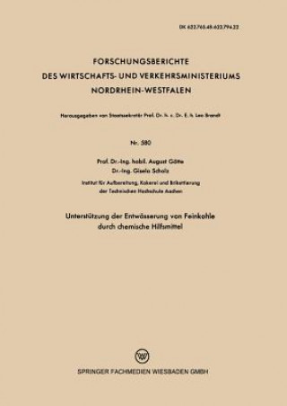 Unterstutzung Der Entwasserung Von Feinkohle Durch Chemische Hilfsmittel