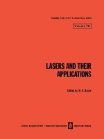 Lasers and Their Applications / Lazery I Ikh Primenenie /