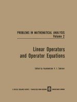 Linear Operators and Operator Equations