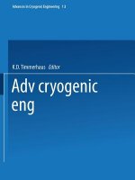 Advances in Cryogenic Engineering