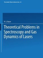 Theoretical Problems in the Spectroscopy and Gas Dynamics of Lasers
