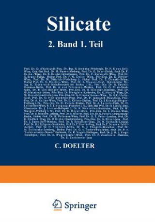 Silicate : 2. Band 1. Teil