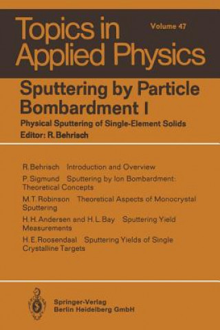 Sputtering by Particle Bombardment I, 1