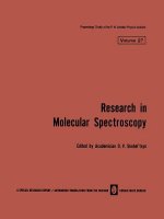Research in Molecular Spectroscopy / Issledovaniya Po Molekulyarnoi Spektroskopii /  cc    bah    o      y   ho      t