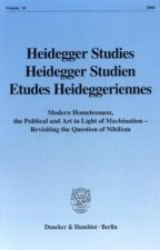 Heidegger Studies / Heidegger Studien / Etudes Heideggeriennes.