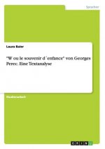 W ou le souvenir denfance von Georges Perec. Eine Textanalyse