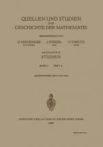 Quellen Und Studien Zur Geschichte Der Mathematik