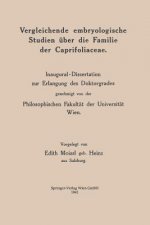 Vergleichende Embryologische Studien UEber Die Familie Der Caprifoliaceae