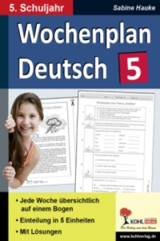 Wochenplan Deutsch, 5. Schuljahr