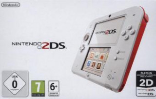Nintendo 2DS Konsole Weiß + Rot