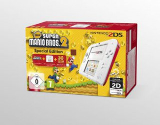 Nintendo 2DS White/Red + New Super Mario Bros. 2, Nintendo 3DS-Spiel