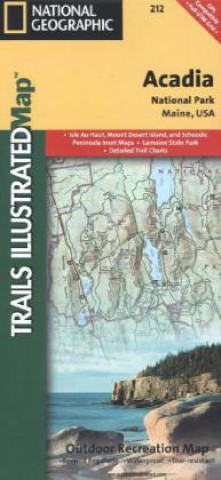 National Geographic Trails Illustrated Map Acadia National Park, Maine, USA