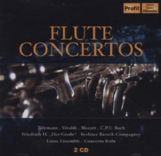 Flute Concertos. Flötenkonzerte, 2 Audio-CDs