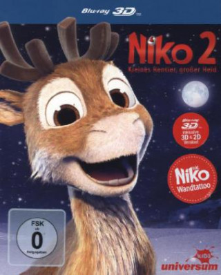 Niko 2 - Kleines Rentier, großer Held 3D, 1 Blu-ray