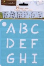 Mal-Schablonen 6er-Set Alphabet