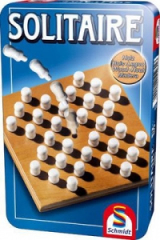 Hra Solitaire v plechové krabičce