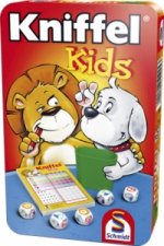 Dětská hra s kostkami Kniffel Kids v plechové krabičce