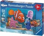 Ravensburger Kinderpuzzle - 07556 Nemo der kleine Ausreißer - Puzzle für Kinder ab 3 Jahren, Disney Findet Nemo Puzzle mit 2x12 Teilen