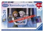 Ravensburger Kinderpuzzle - 09115 Schwestern für immer - Puzzle für Kinder ab 4 Jahren, Disney Frozen Puzzle mit 2x24 Teilen