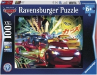 Ravensburger Kinderpuzzle - 10520 Cars Neon - Disney Cars-Puzzle für Kinder ab 6 Jahren, mit 100 Teilen im XXL-Format