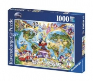 Disney's Weltkarte (Kinderpuzzle)