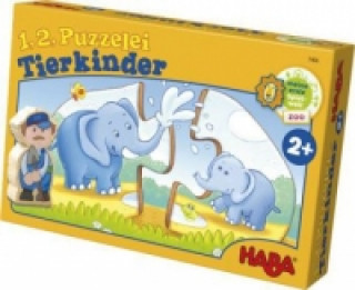 1, 2 Puzzelei, Tierkinder (Kinderpuzzle)