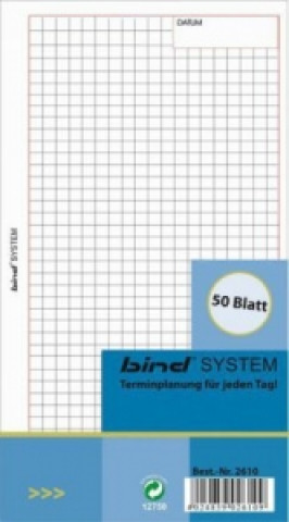 Systemplaner A6, Einlagenblätter kariert (Nr.B-2610)