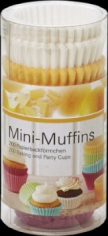 Mini-Muffins Papierbackförmchen Vintage Memories, uni pastell
