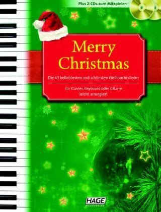 Merry Christmas, für Klavier, Keyboard oder Gitarre, m. 2 Audio-CDs