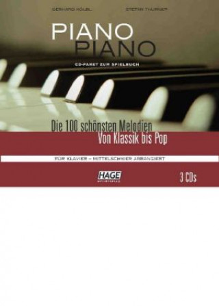 Piano Piano, mittelschwer arrangiert. Tl.1, 3 Audio-CDs