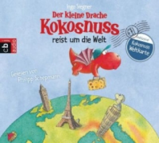 Der kleine Drache Kokosnuss reist um die Welt, 2 Audio-CDs