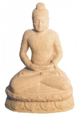 Buddha in Meditation Sandstein natur