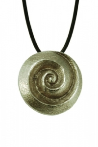 Halsanhänger Spirale silber-bronze