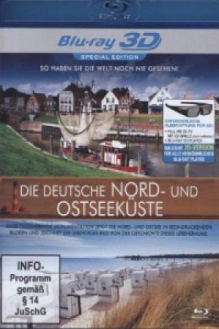 Die deutsche Nord- und Ostseeküste 3D, 1 Blu-ray