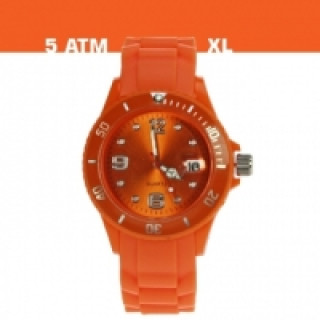 Uhr Silikon-Style orange, 5 ATM