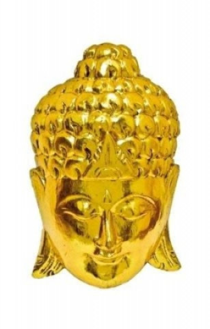 Buddhamaske Holz gold 25 cm