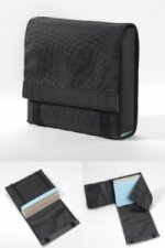 CardSkin Schutzhülle für Karteikarten onyx-schwarz, Karteikarten-Tasche