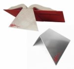 SkinLegis Buchstütze (Aluminium) - RedPrint - 72 mm mit Gummikante