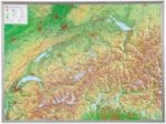 Schweiz, Reliefkarte, Groß, m. Aluminiumrahmen